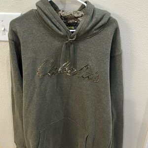 Cabelas Camo Green Hoodie XL Tall Grand